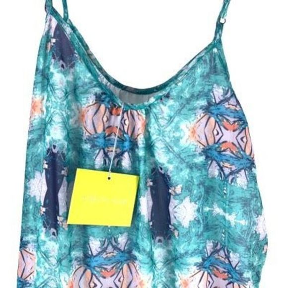 NWT Aaron Ashe Women’s M Green Polyester Abstract Print Sleeveless Maxi Dress - Picture 4 of 11